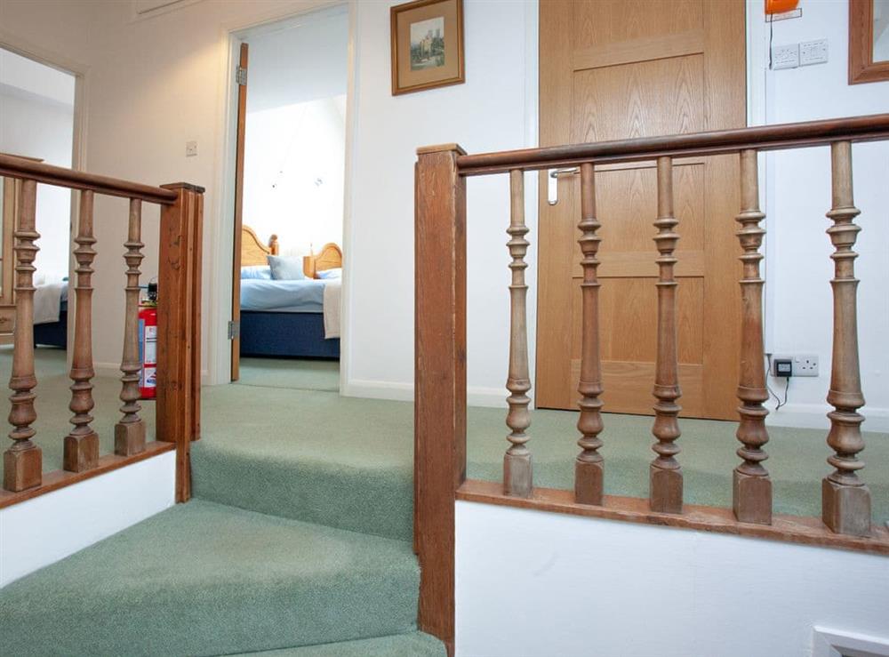 Few steps to bedrooms at 1 Salle Cottage in Bow Creek, Nr Totnes, South Devon., Great Britain
