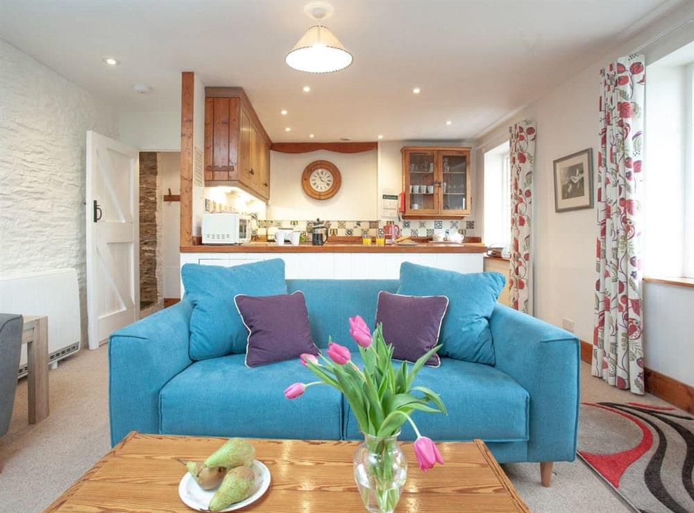 Open plan living space (photo 4) at 1 Salle Cottage in Bow Creek, Nr Totnes, South Devon., Great Britain