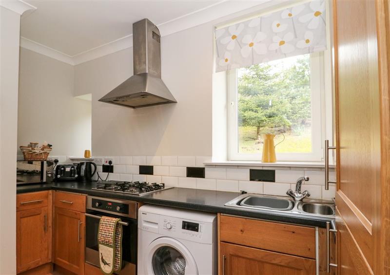 This is the kitchen at 1 Station Cottages, Dalnaspidal near Dalwhinnie