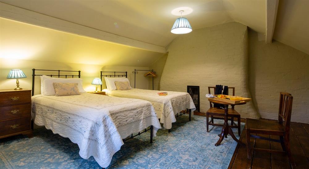The twin bedroom at 1 Sternsmill Cottage in Nr Bridgnorth, Shropshire