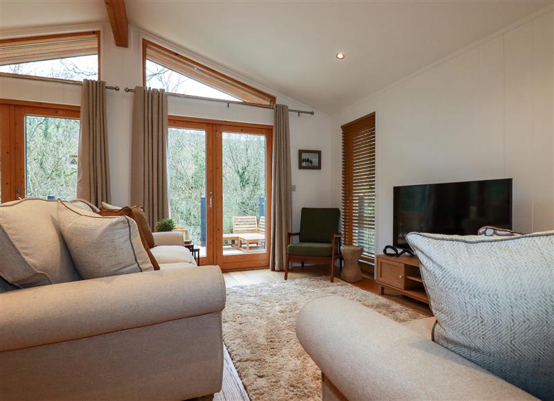 Relax in the living area at 1 Streamside, Lanreath