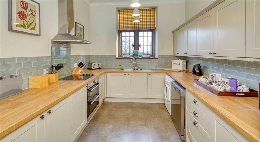 The kitchen at 1 Strode House in Yeovil, Somerset