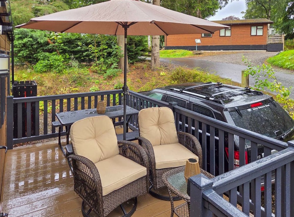 Terrace at 1 Sunview Gardens in Birnam, Perthshire