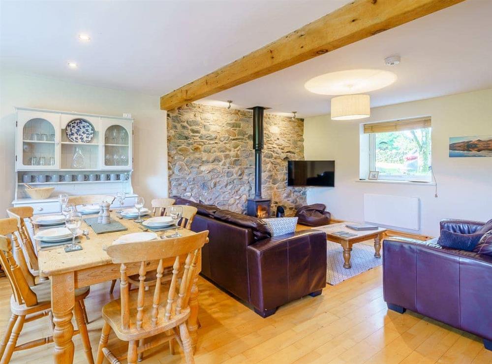 Open plan living space at 1, The Barns in Threlkeld, near Keswick, Cumbria