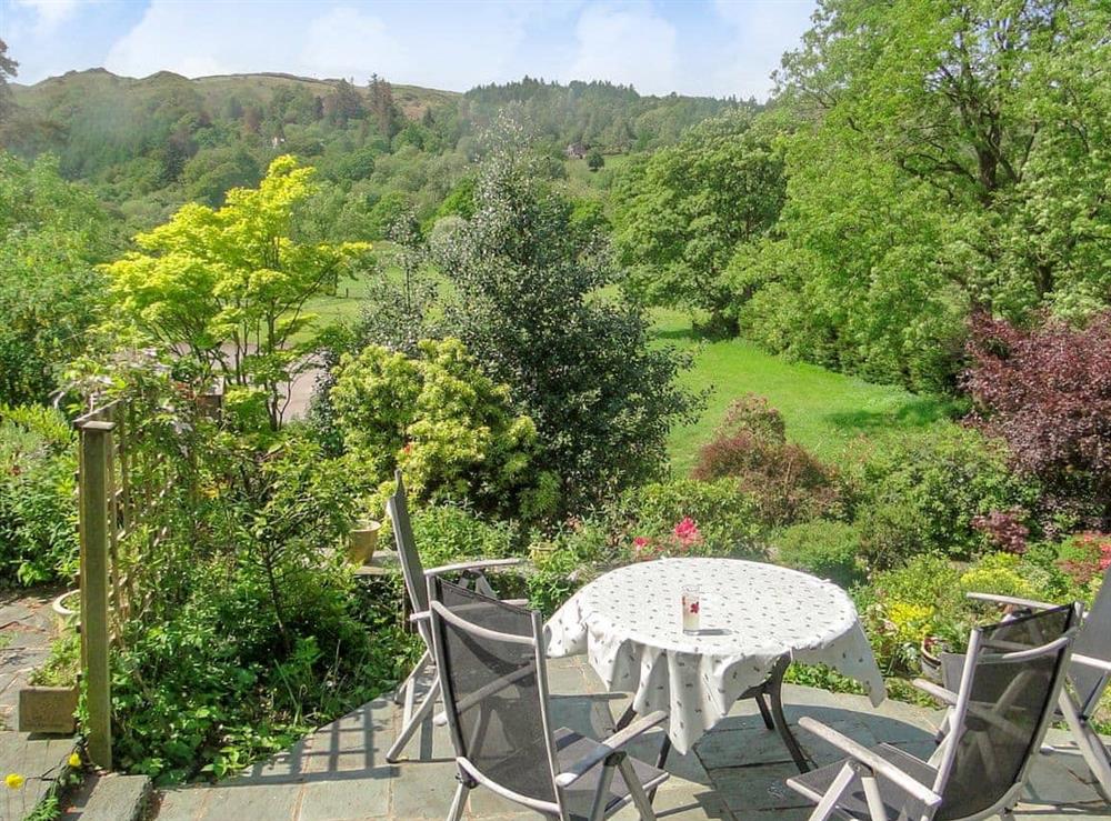 Delightful views over the garden and the surrounding area at 1 The Knoll in Ambleside, Cumbria