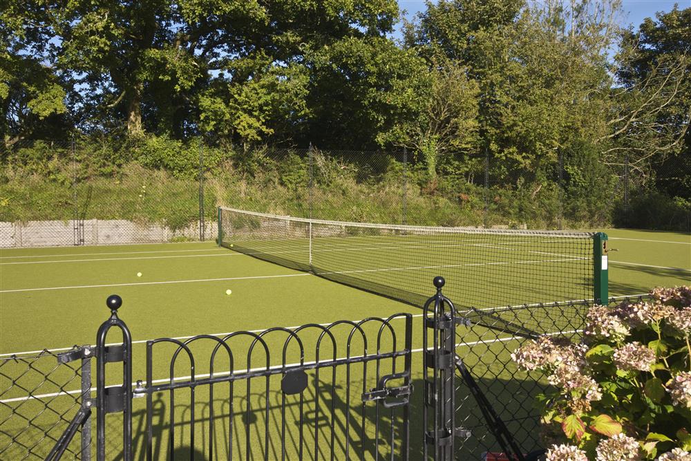 Tennis court at 1 The Manor House, Hillfield Village in , Hillfield, Dartmouth