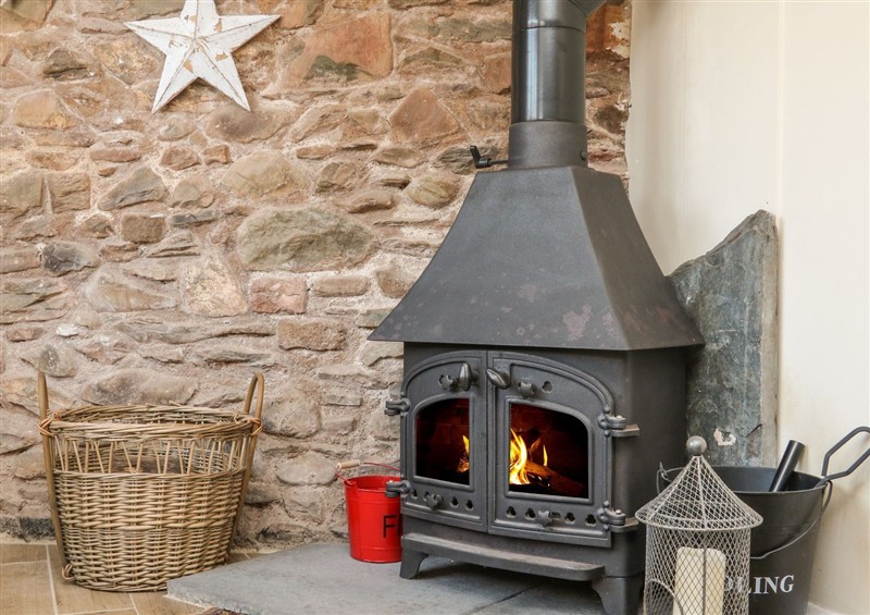 The living room at 1 The Mews, Porlock