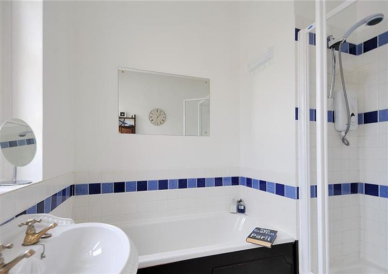 This is the bathroom at 1 The Old Posthouse, Lyme Regis