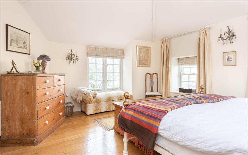 Dual aspect master bedroom  at 1 The Point in Noss Mayo