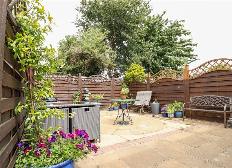 Enjoy the garden at 1 Westwood Close, Cowes
