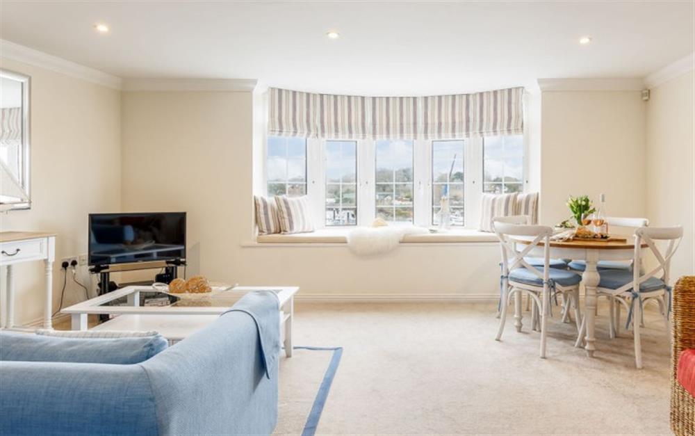 Relax in the living area at 10 Admirals Court in Lymington