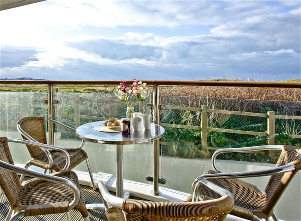 Balcony at 10 Bredon Court in Newquay, North Cornwall