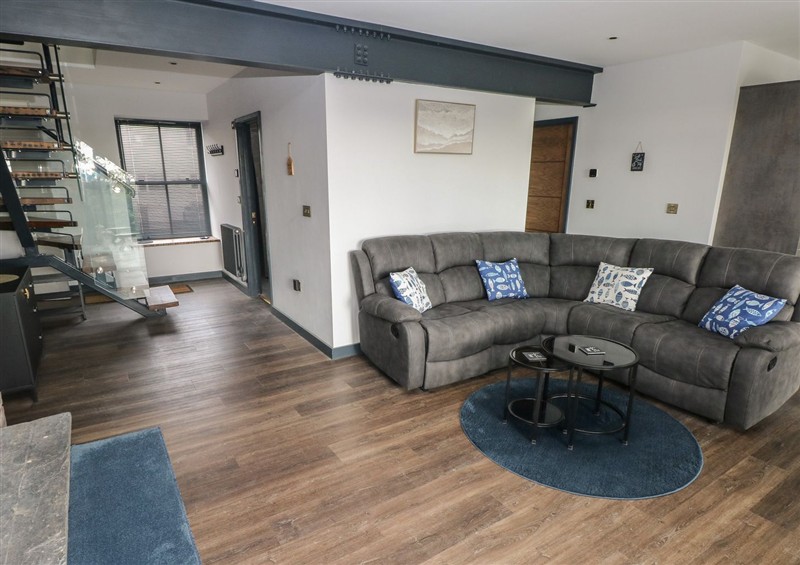 The living area at 10 Brython Place, Tenby