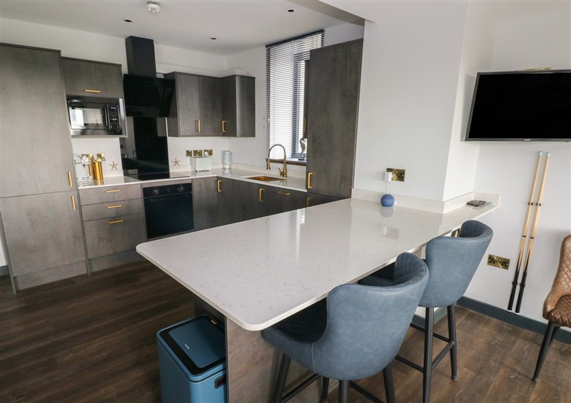 This is the kitchen at 10 Brython Place, Tenby