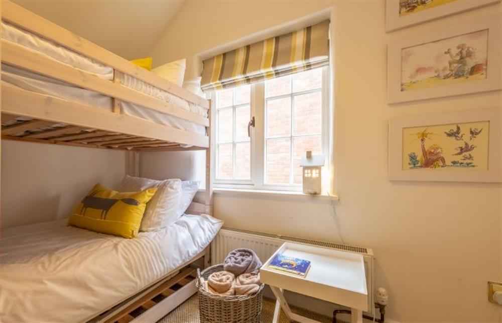 Bedroom three with 3’ bunk beds at 10 Burnham Road, North Creake near Fakenham