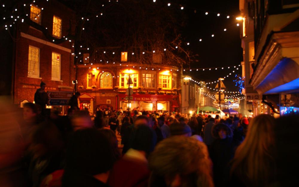Totnes enjoys a wonderful Christmas market in December.