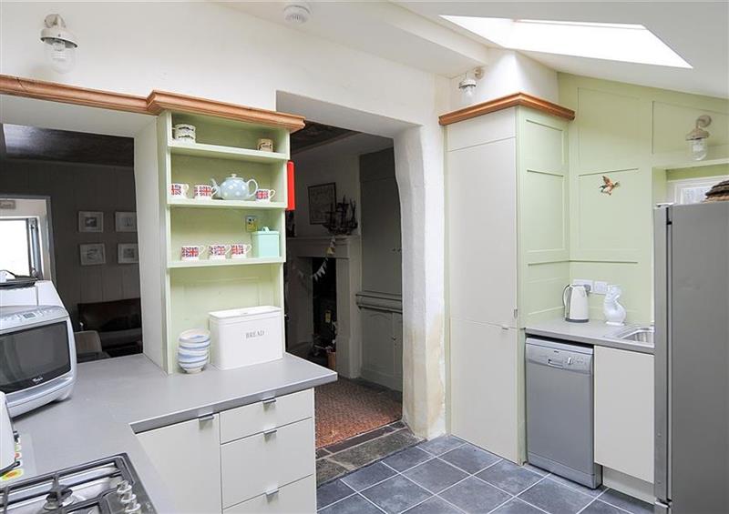 This is the kitchen at 10 Cobb Terrace, Lyme Regis