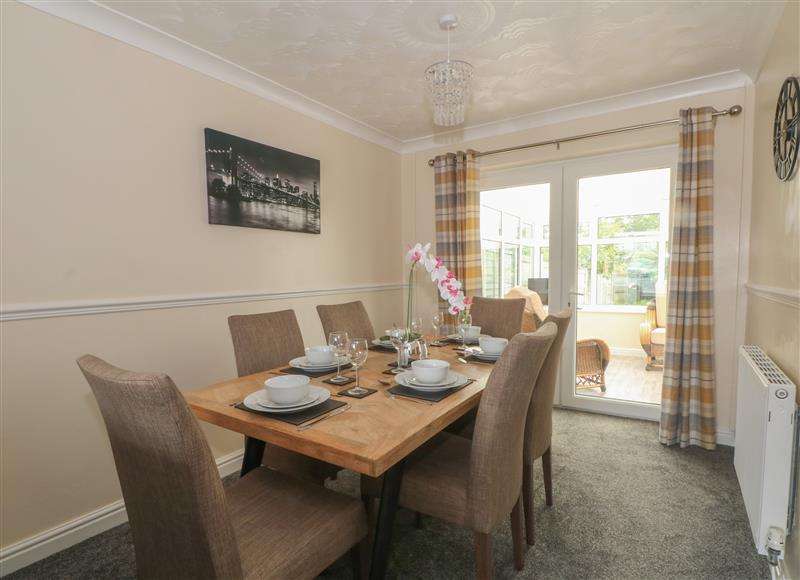 The dining room at 10 Coventry Grove, Prestatyn