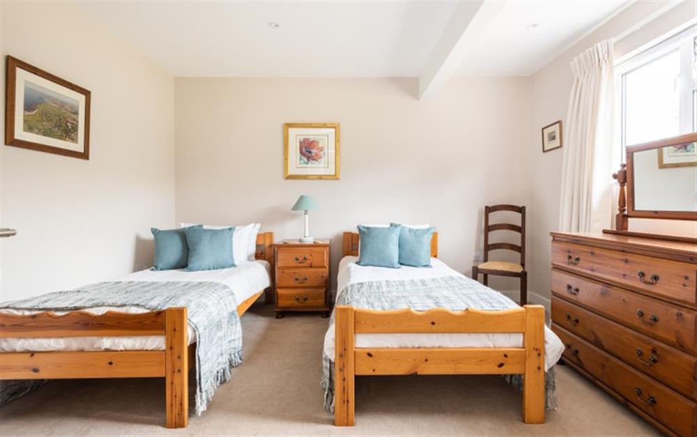 The second twin bedroom  at 10 Old Rectory Gardens in Thurlestone