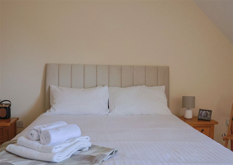 This is a bedroom at 10 The Gardens, Rousdon near Lyme Regis