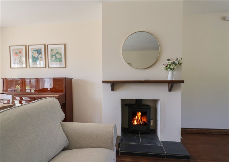 This is the living room at 10 The Gardens, Rousdon near Lyme Regis