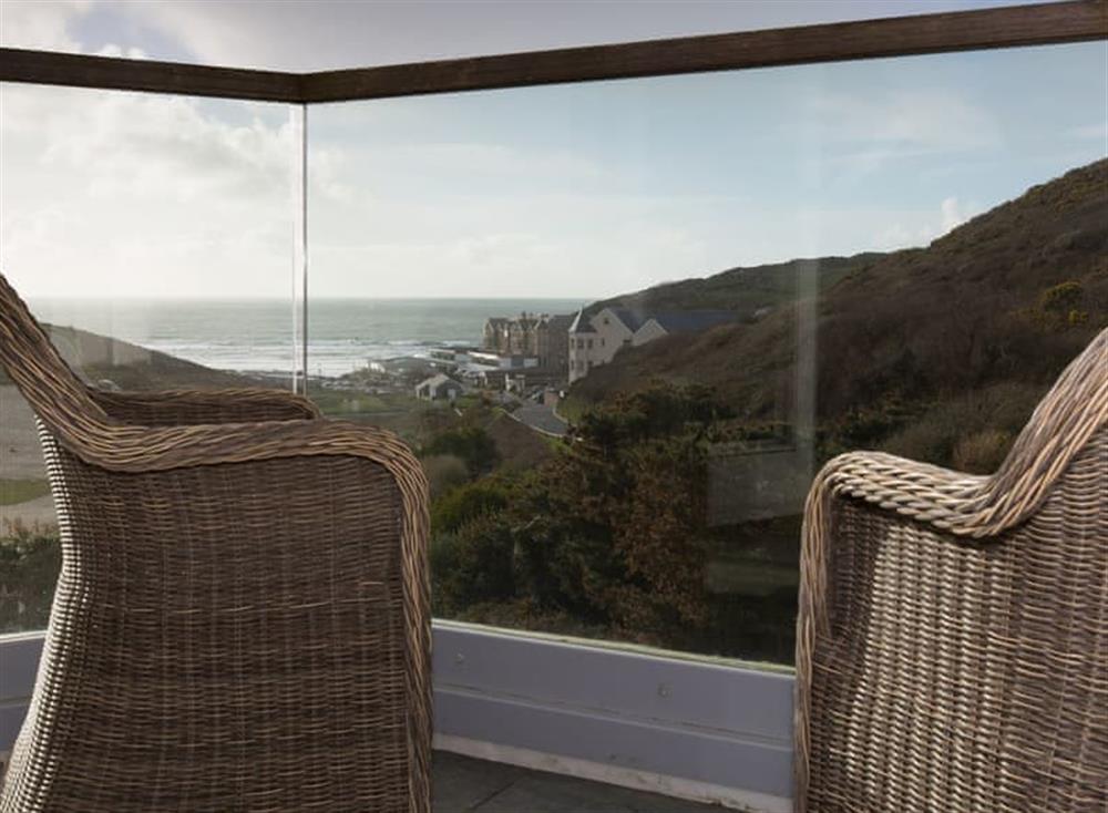 Balcony at 10 The Whitehouse in North Cornwall, Watergate Bay & Mawgan Porth