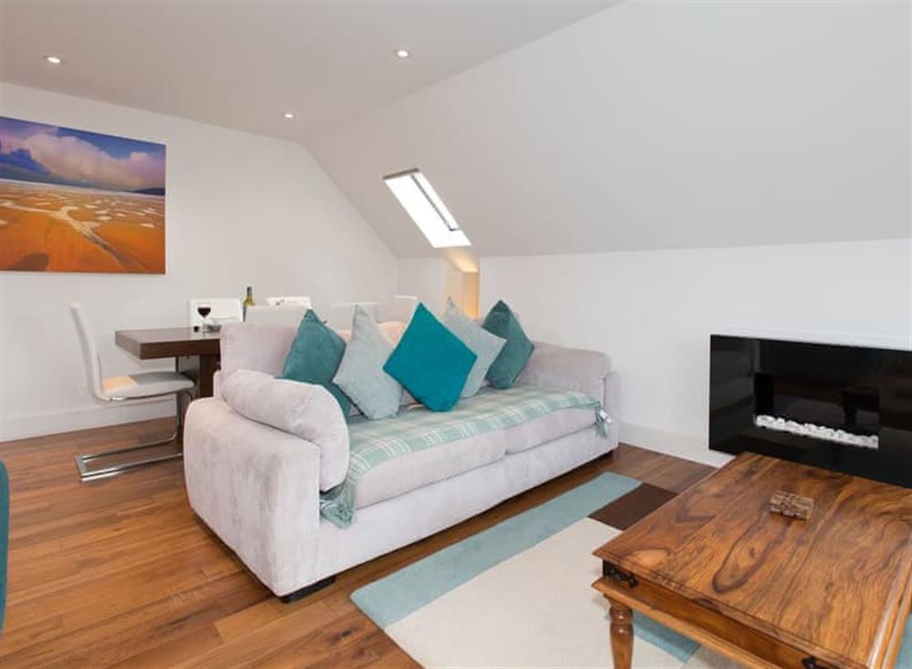 Living area at 10 The Whitehouse in North Cornwall, Watergate Bay & Mawgan Porth
