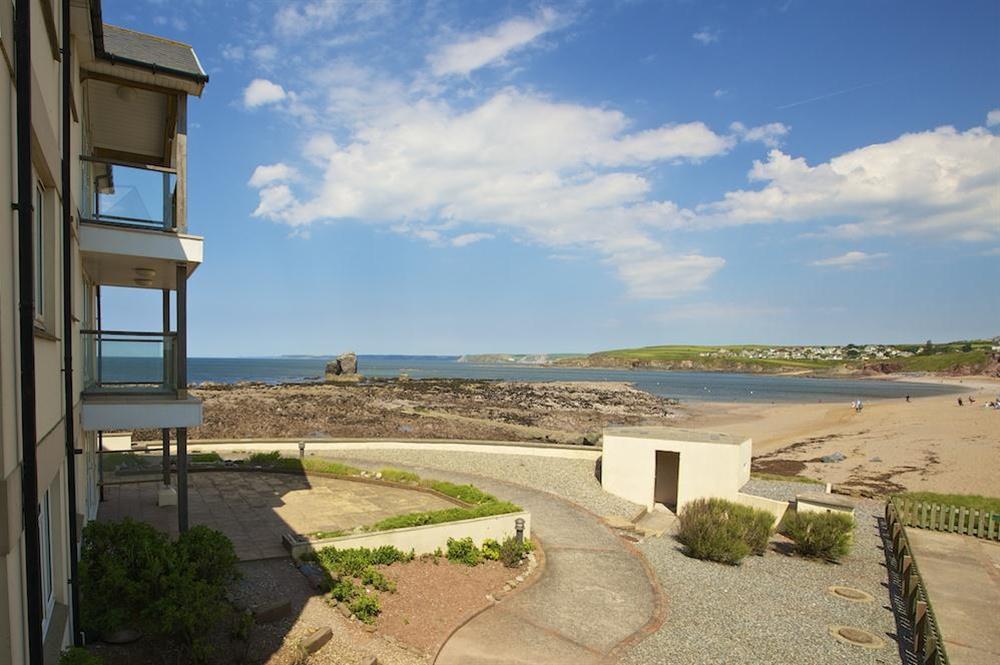 A first floor apartment with ocean views at 10 Thurlestone Rock Apartments in Thurlestone, Kingsbridge