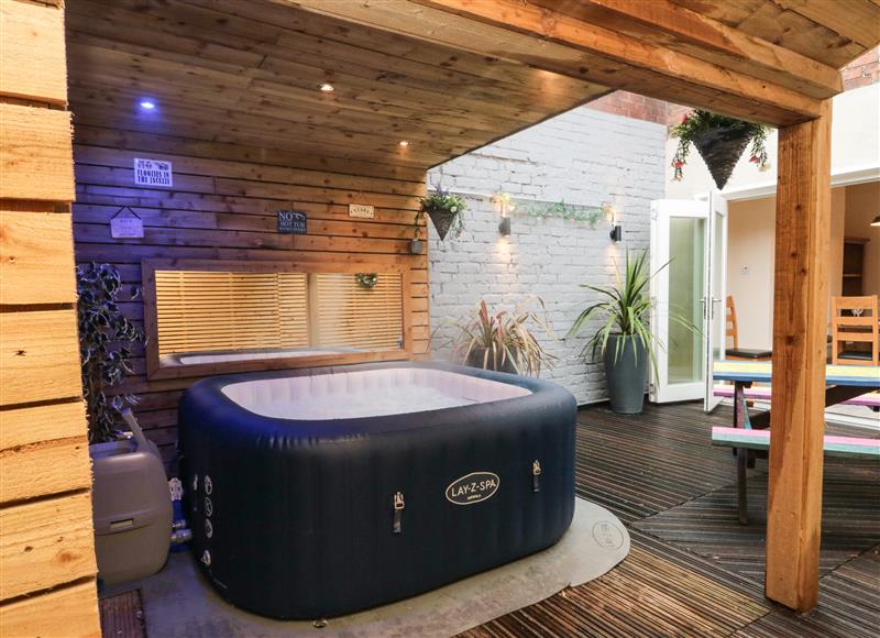 Spend some time in the hot tub at 10 Walton Terrace, Guisborough