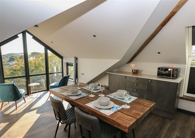 This is the dining room at 11 Brython Place, Tenby