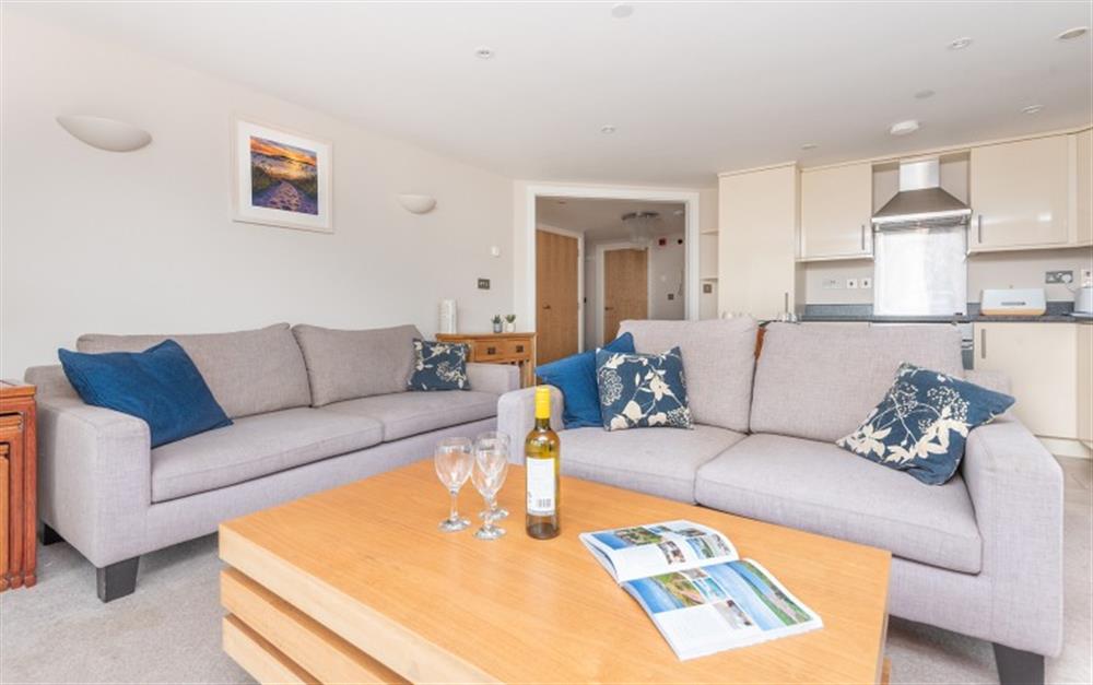 Comfy sofas to enjoy the view  at 11 Crabshell Heights in Kingsbridge