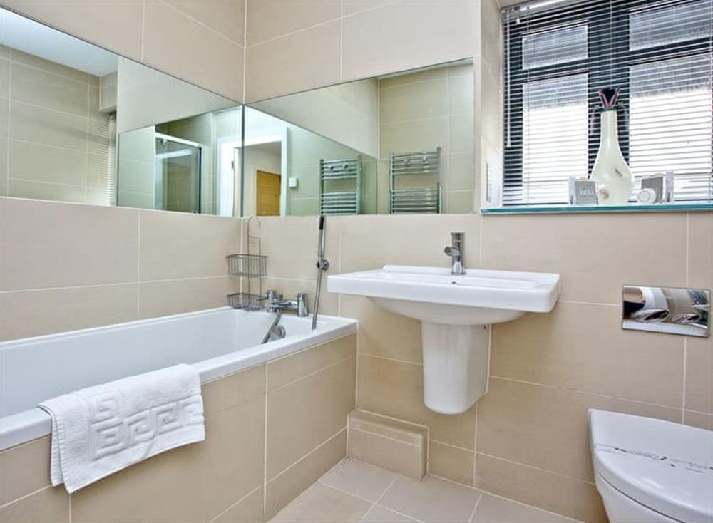 Bathroom with shower attachment at 11 Ocean Point Penthouse in , Saunton & Braunton