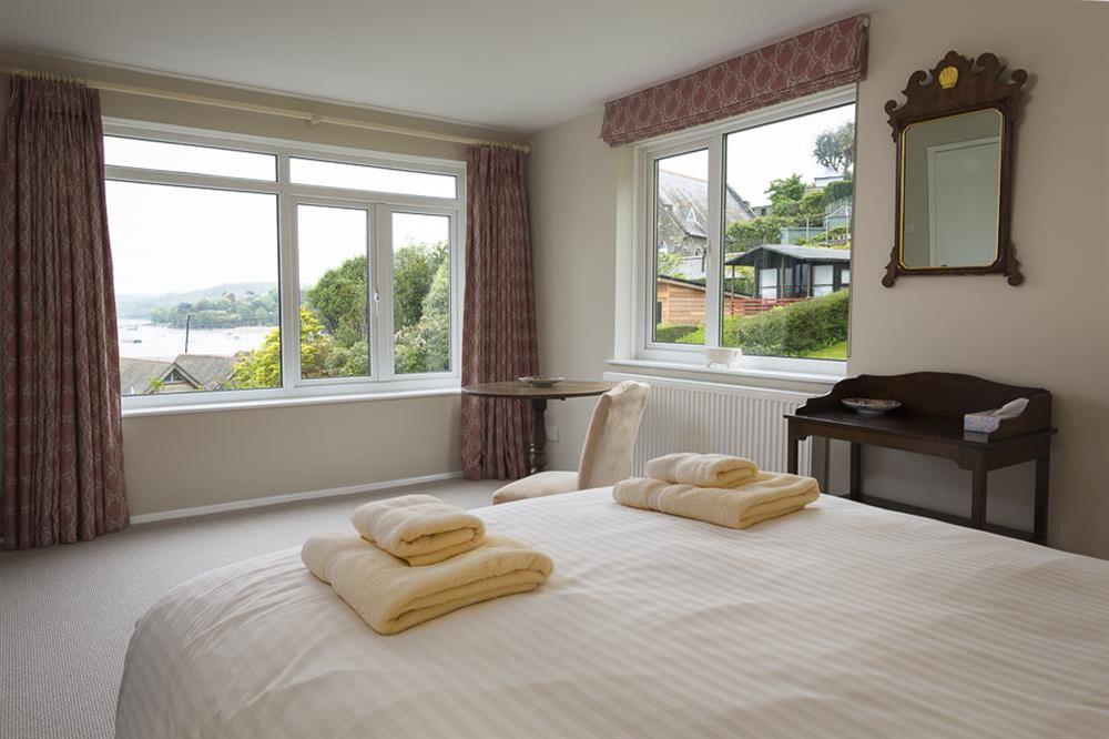 Double bedroom with King-size bed and estuary views (photo 2) at 11 Robinsons Row in , Salcombe