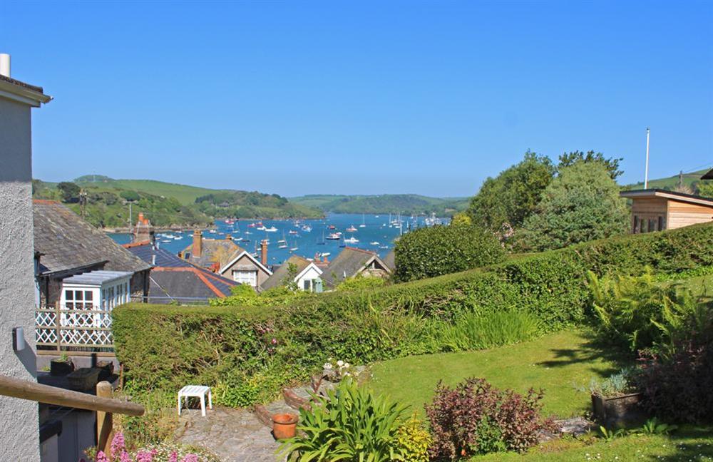 Extensive gardens to the side and rear of the cottage at 11 Robinsons Row in , Salcombe
