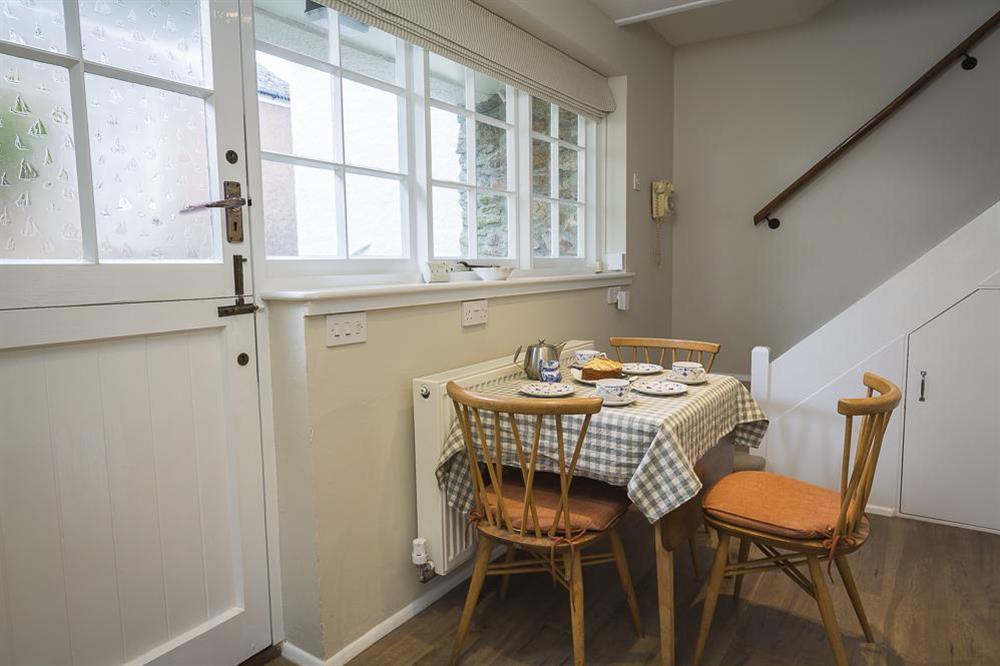Kitchen breakfast table at 11 Robinsons Row in , Salcombe