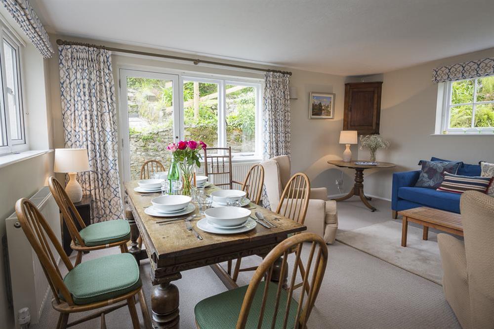 Open plan living and dining room at 11 Robinsons Row in , Salcombe