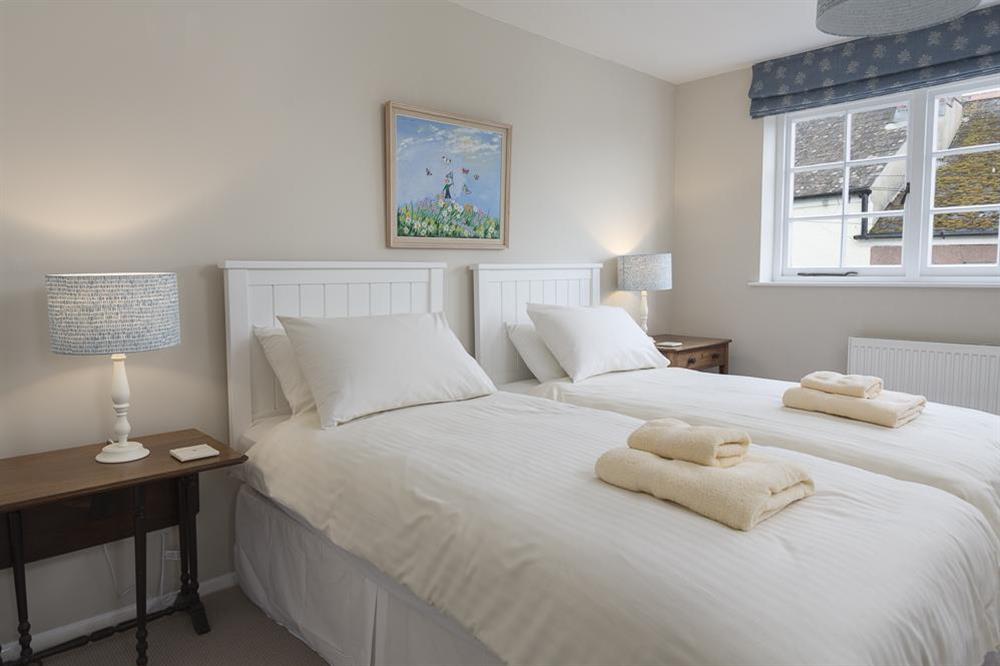 Twin bedroom at 11 Robinsons Row in , Salcombe
