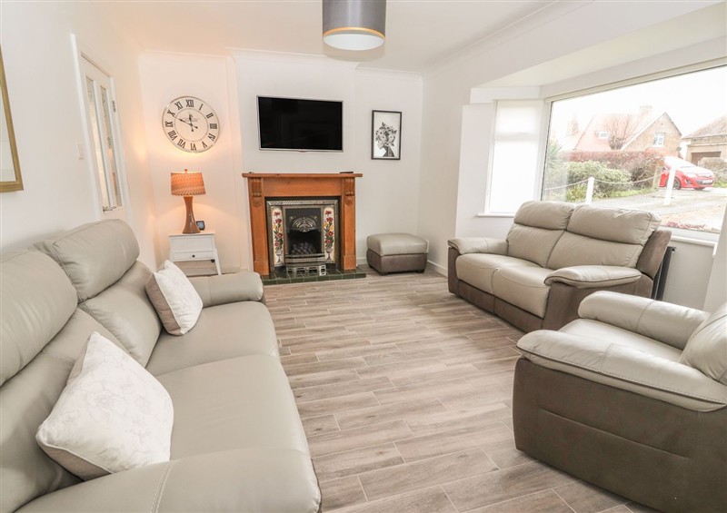 The living room at 11 Seabreeze, Llandudno