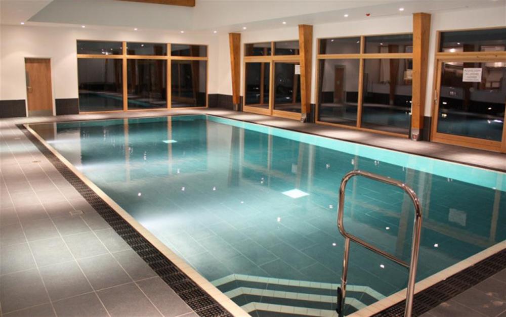 The indoor swimming pool at 11 Talland in Talland Bay