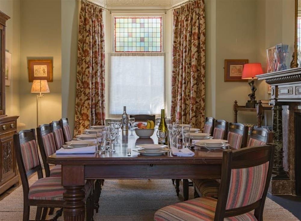 Dining room at 12 Arthur Road in Cliftonville, England
