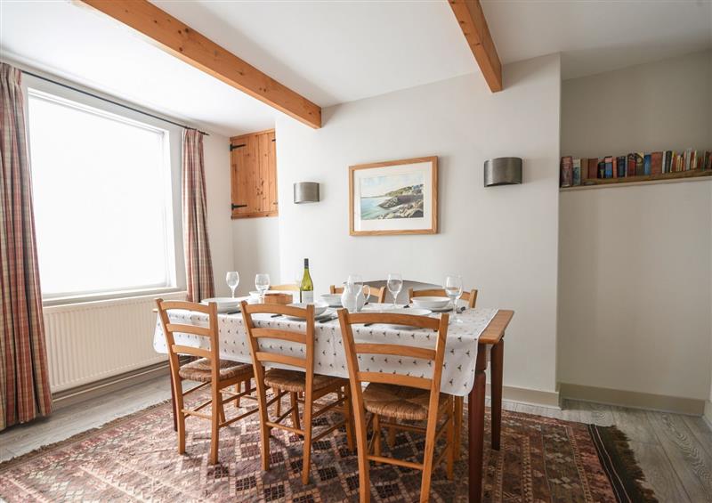 The dining room at 12 Cobb Road, Lyme Regis