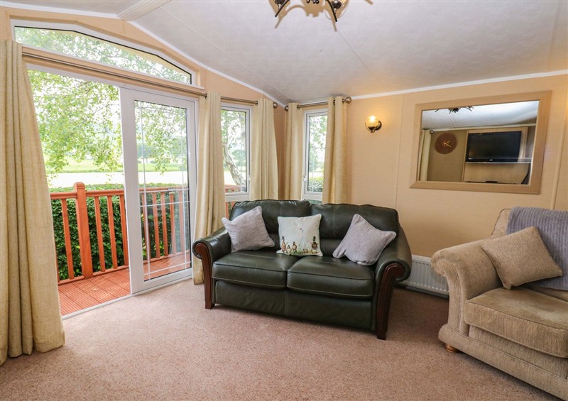 The living area at 12 Field View, High Hesket