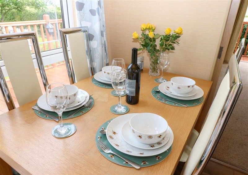 This is the dining room at 12 Field View, High Hesket
