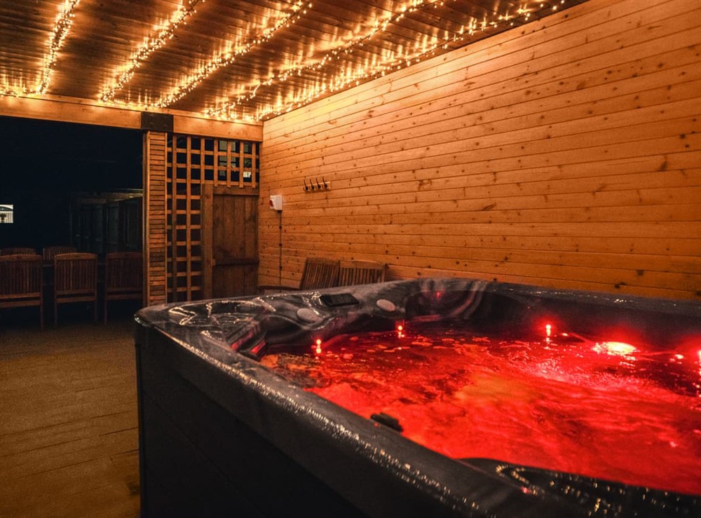Hot tub at 12 Galloway in Warkworth, Northumberland