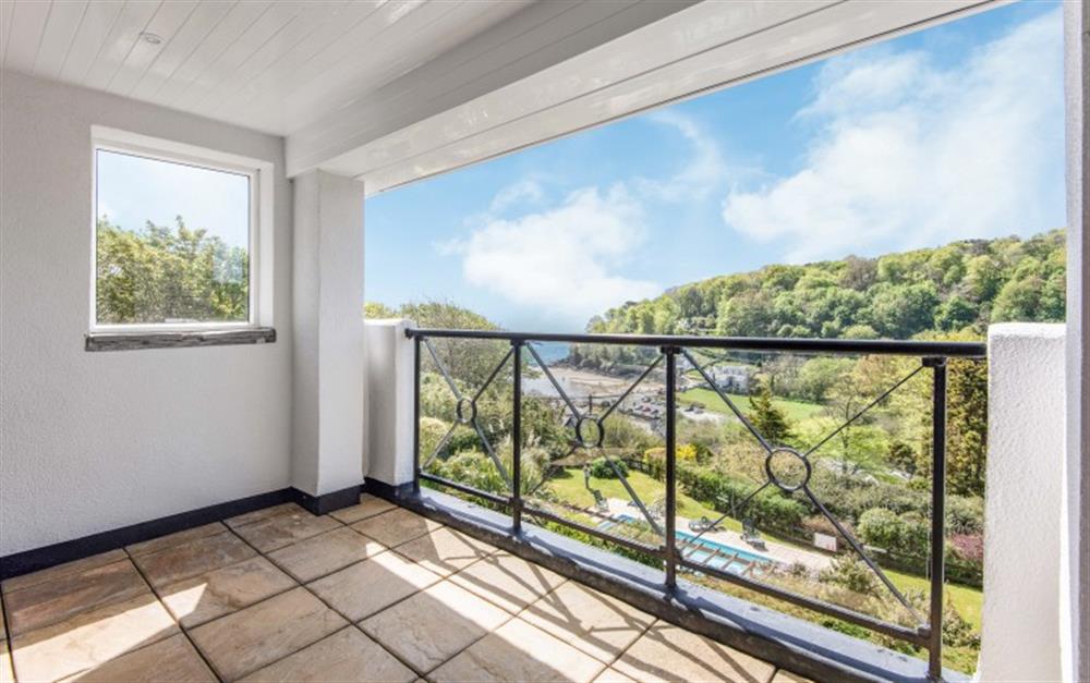 The balcony with great views at 12 St. Elmo Court in Salcombe