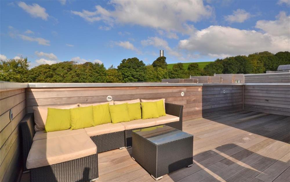 The rooftop decked terrace