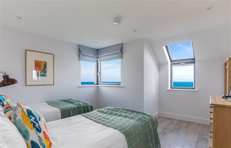 One of the bedrooms at 12 Tintagel Terrace, Port Isaac