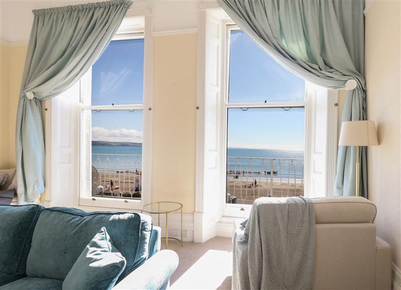 Enjoy the living room at 123 On The Sea, Weymouth