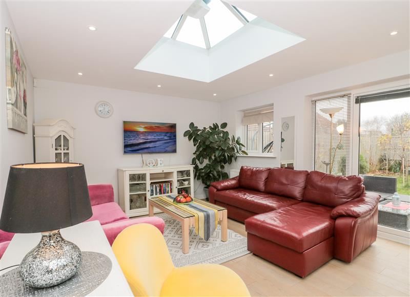 The living area at 12A Stanley Road, Highcliffe