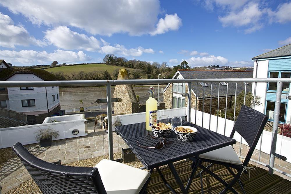 Balcony with lovely views over the tidal estuary at 13 Crabshell Heights in , Kingsbridge